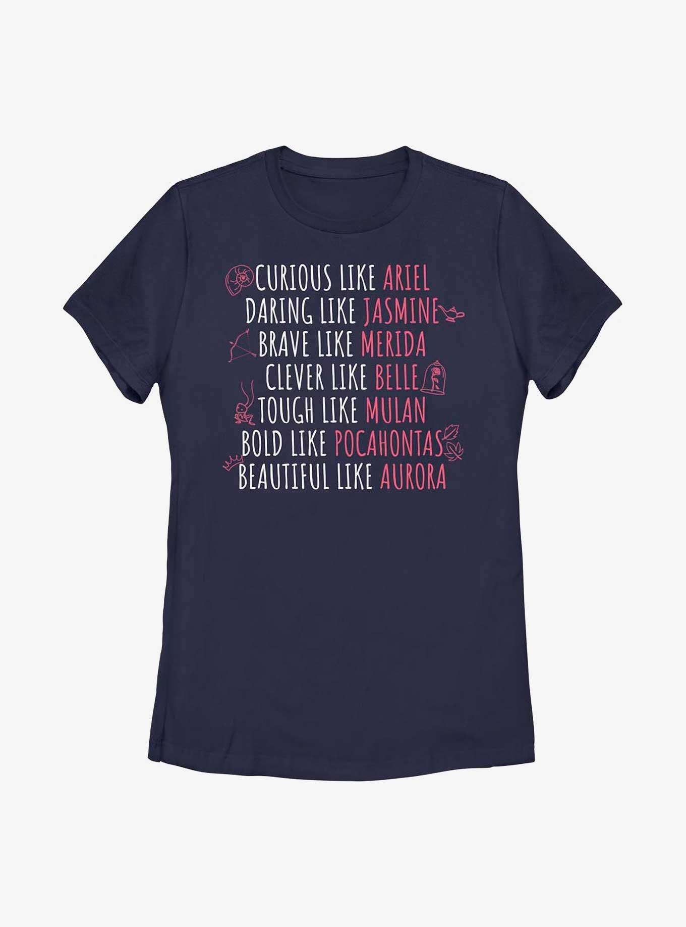Disney Princesses Character Traits Womens T-Shirt, , hi-res