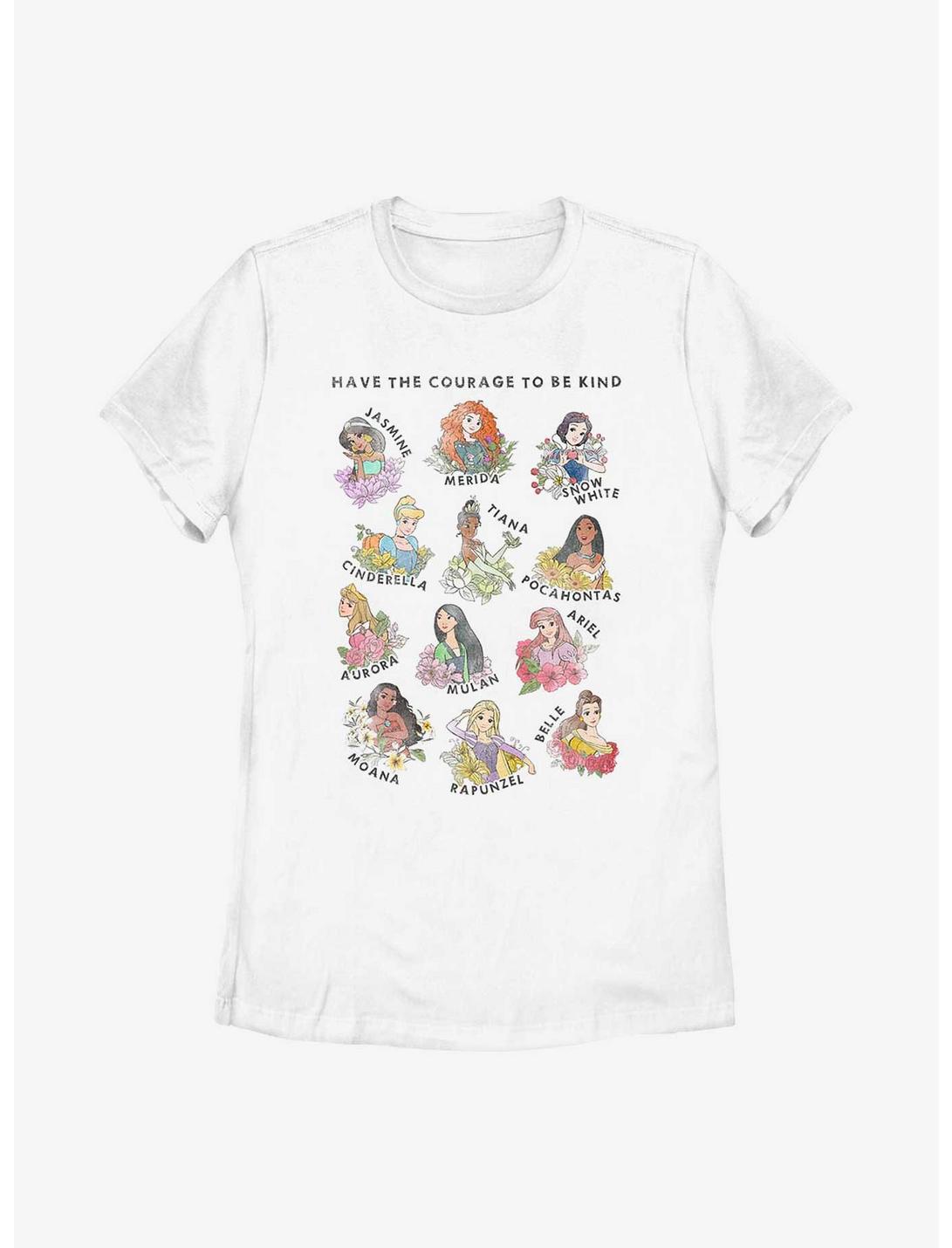 Disney Princesses Hand-drawn Princesses Womens T-Shirt, WHITE, hi-res