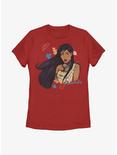Disney Pocahontas Sketch Womens T-Shirt, RED, hi-res