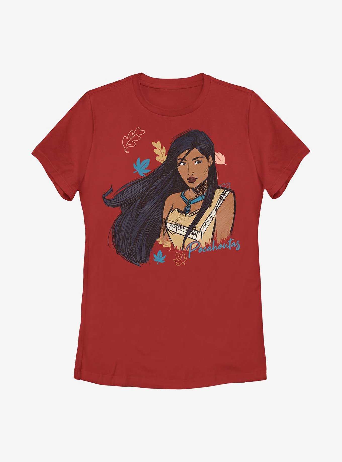 Disney Pocahontas Sketch Womens T-Shirt, , hi-res