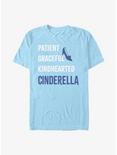 Disney Cinderella Princess List T-Shirt, LT BLUE, hi-res