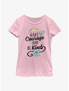 Disney Cinderella Have Courage & Be Kind Youth Girls T-Shirt, , hi-res