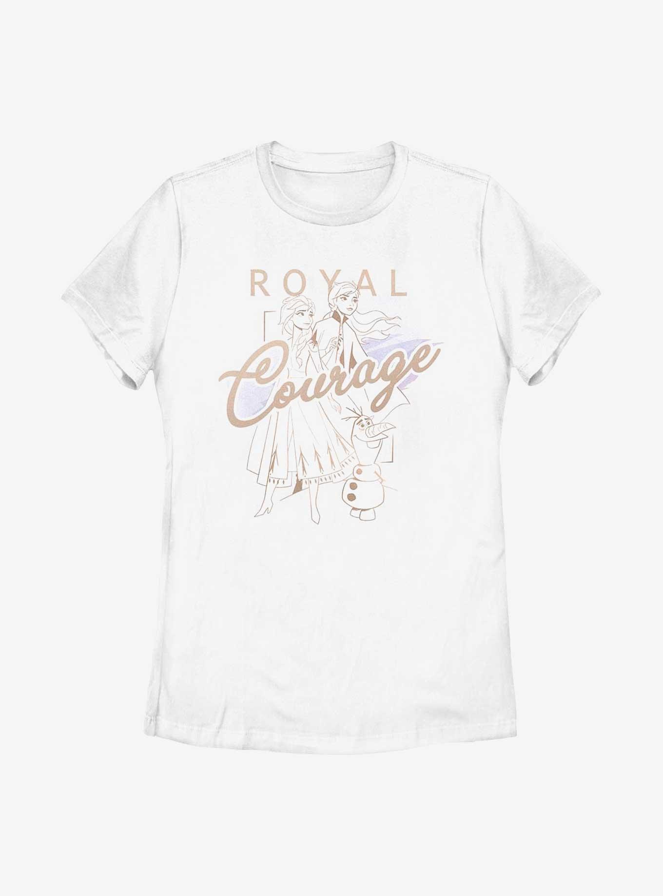 Disney Frozen Royal Courage Womens T-Shirt, WHITE, hi-res