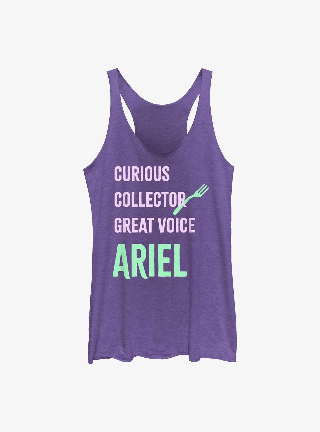 Disney The Little Mermaid Ariel List Womens Tank Top, PUR HTR, hi-res