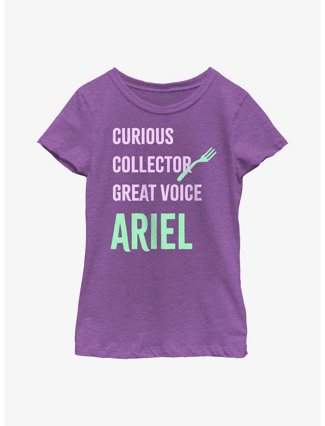 Disney The Little Mermaid Ariel List Youth Girls T-Shirt, PURPLE BERRY, hi-res