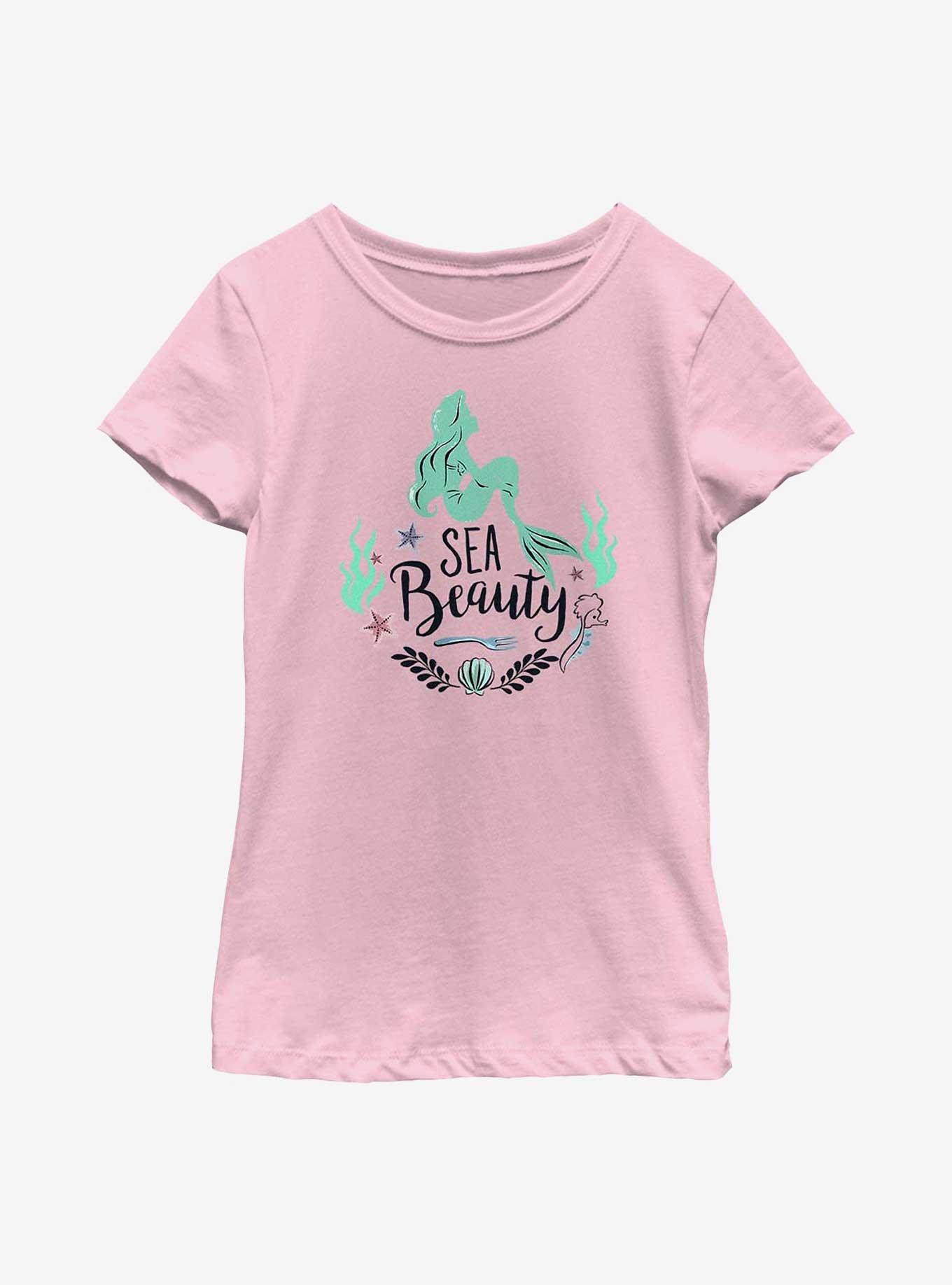 Disney The Little Mermaid Sea Beauty Youth Girls T-Shirt, PINK, hi-res