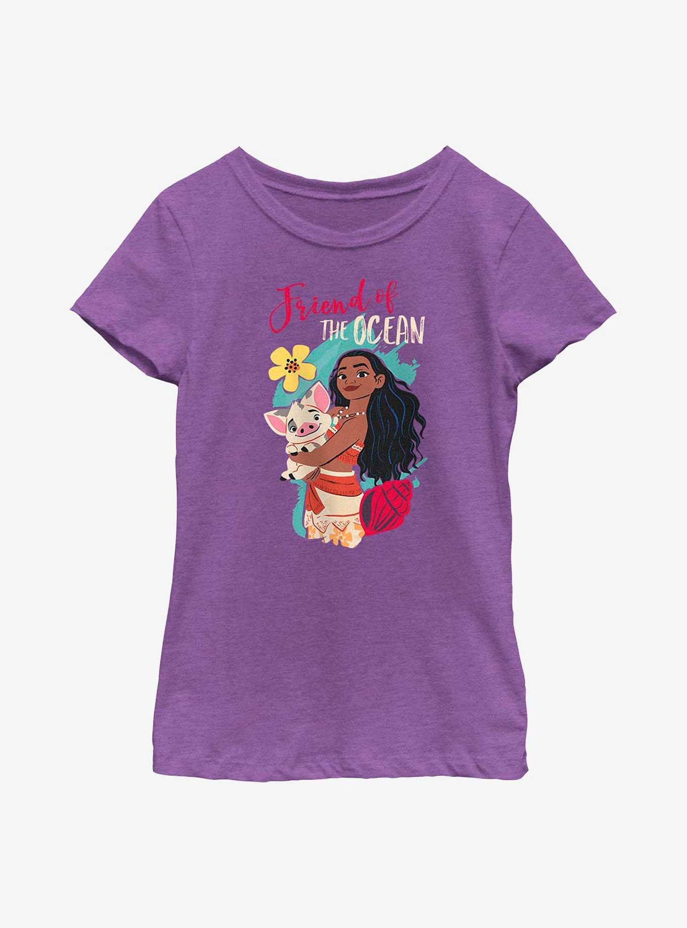 Disney Moana Friend Of The Ocean Youth Girls T-Shirt, , hi-res