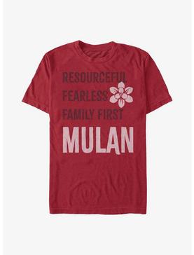 Disney Mulan Princess List T-Shirt, , hi-res