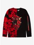 Our Universe Star Wars Darth Maul Split Red Wash Long-Sleeve T-Shirt, RED, hi-res