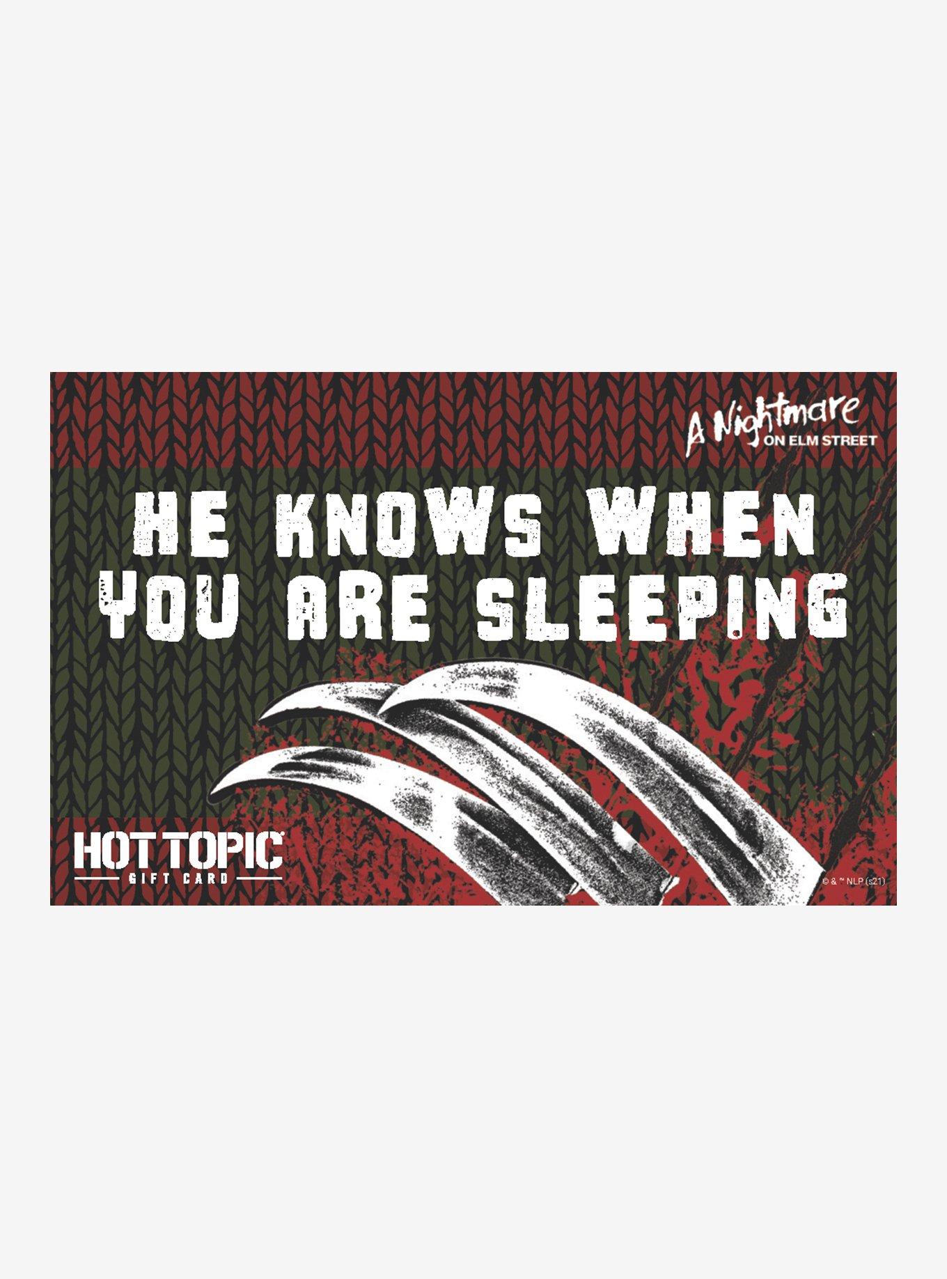 A Nightmare On Elm Street $50 Gift Card