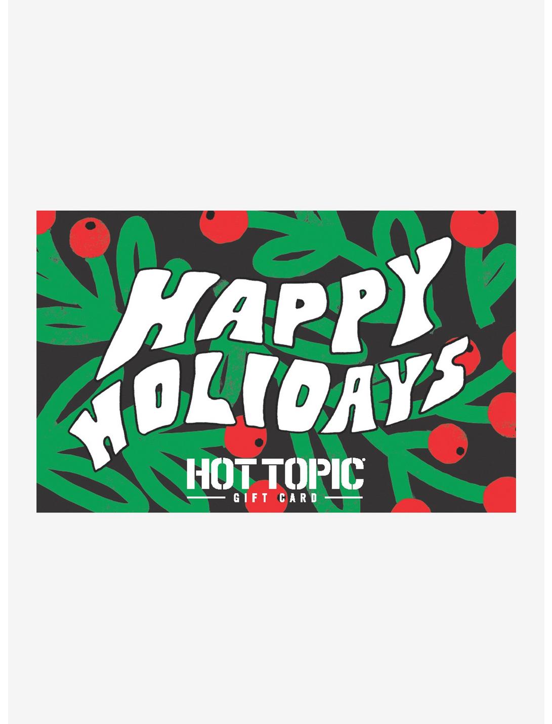 Happy Holidays $75 Gift Card, BLACK, hi-res