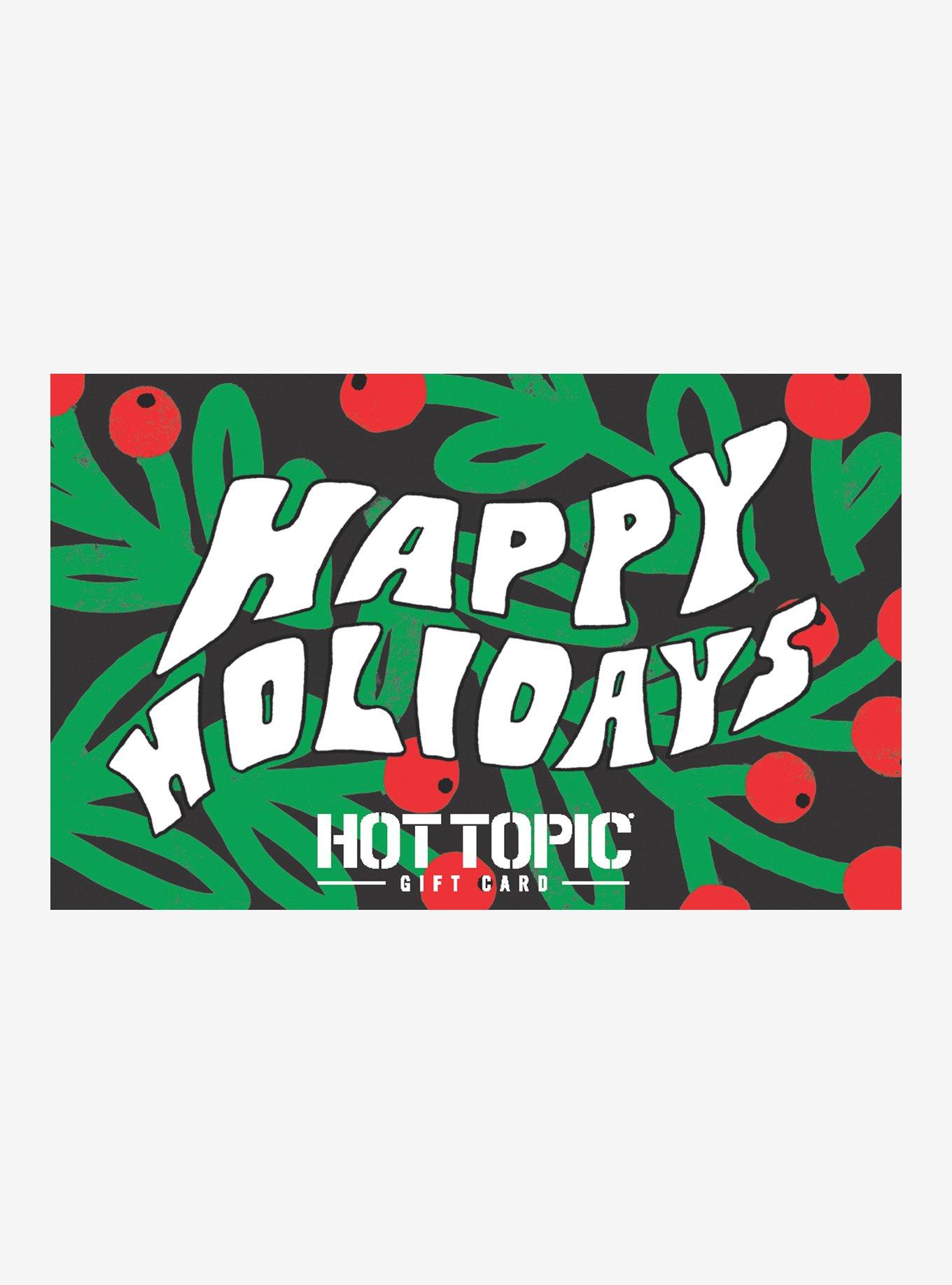 Happy Holidays $100 Gift Card, BLACK, hi-res