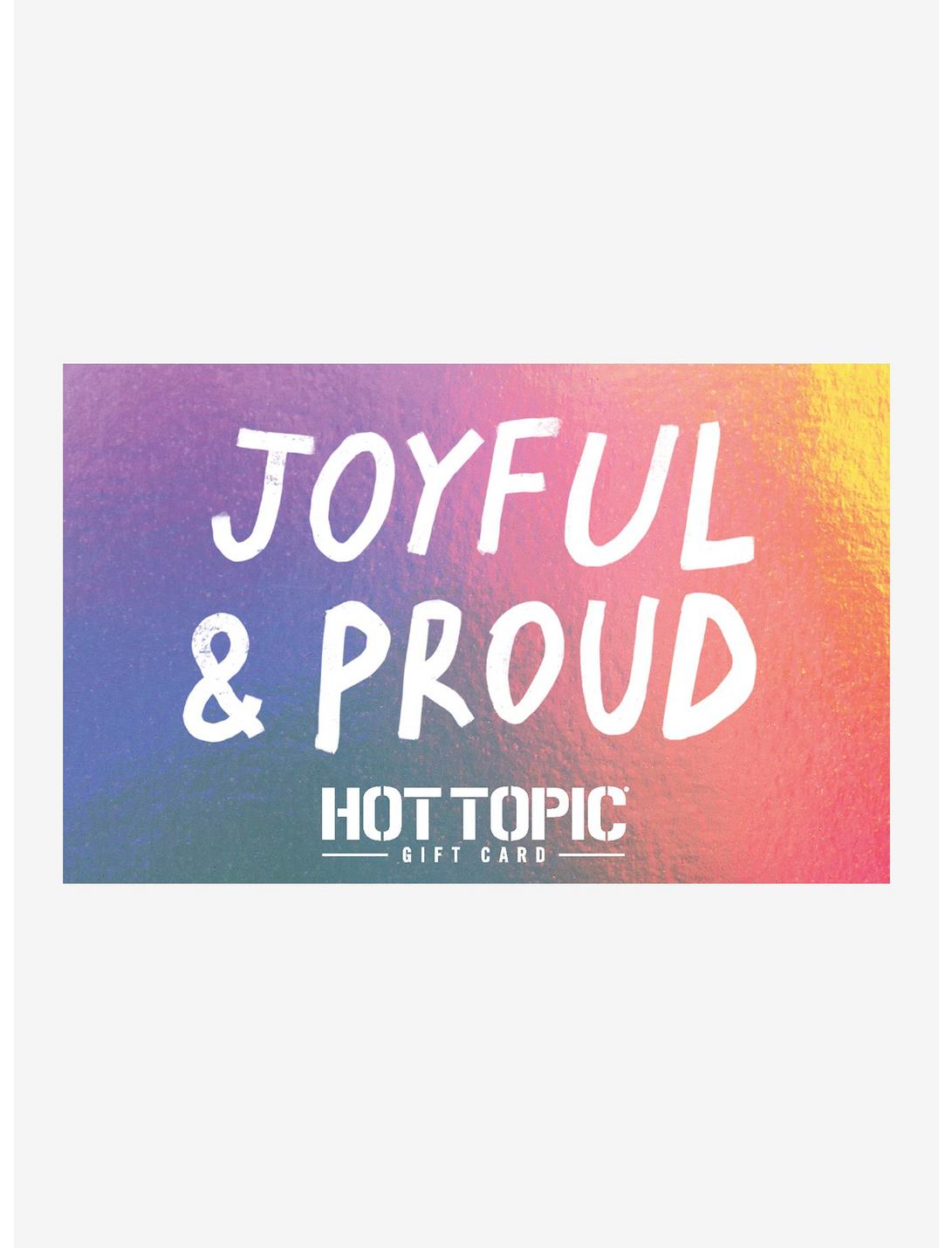 Joyful And Proud $10 Gift Card, BLACK, hi-res