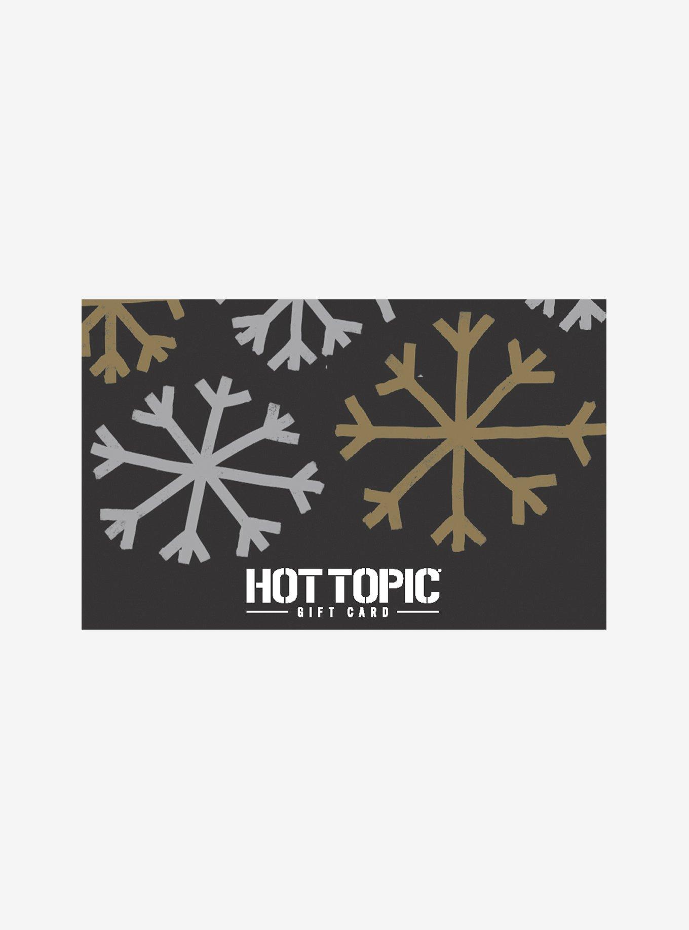 Hot Topic Holiday 25 Gift Card Hot Topic
