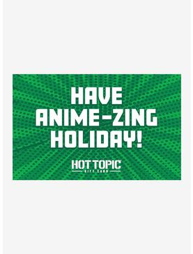 Anime-zing Holiday $10 Gift Card, BLACK, hi-res