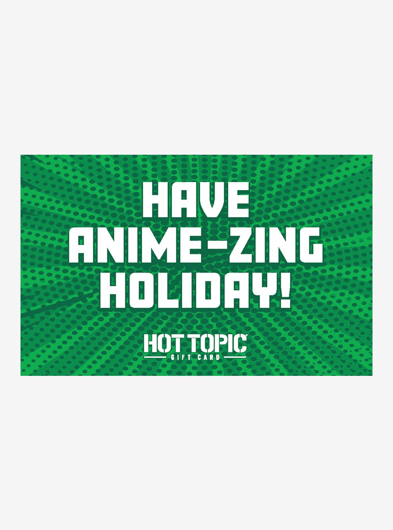 Anime-zing Holiday $25 Gift Card, BLACK, hi-res
