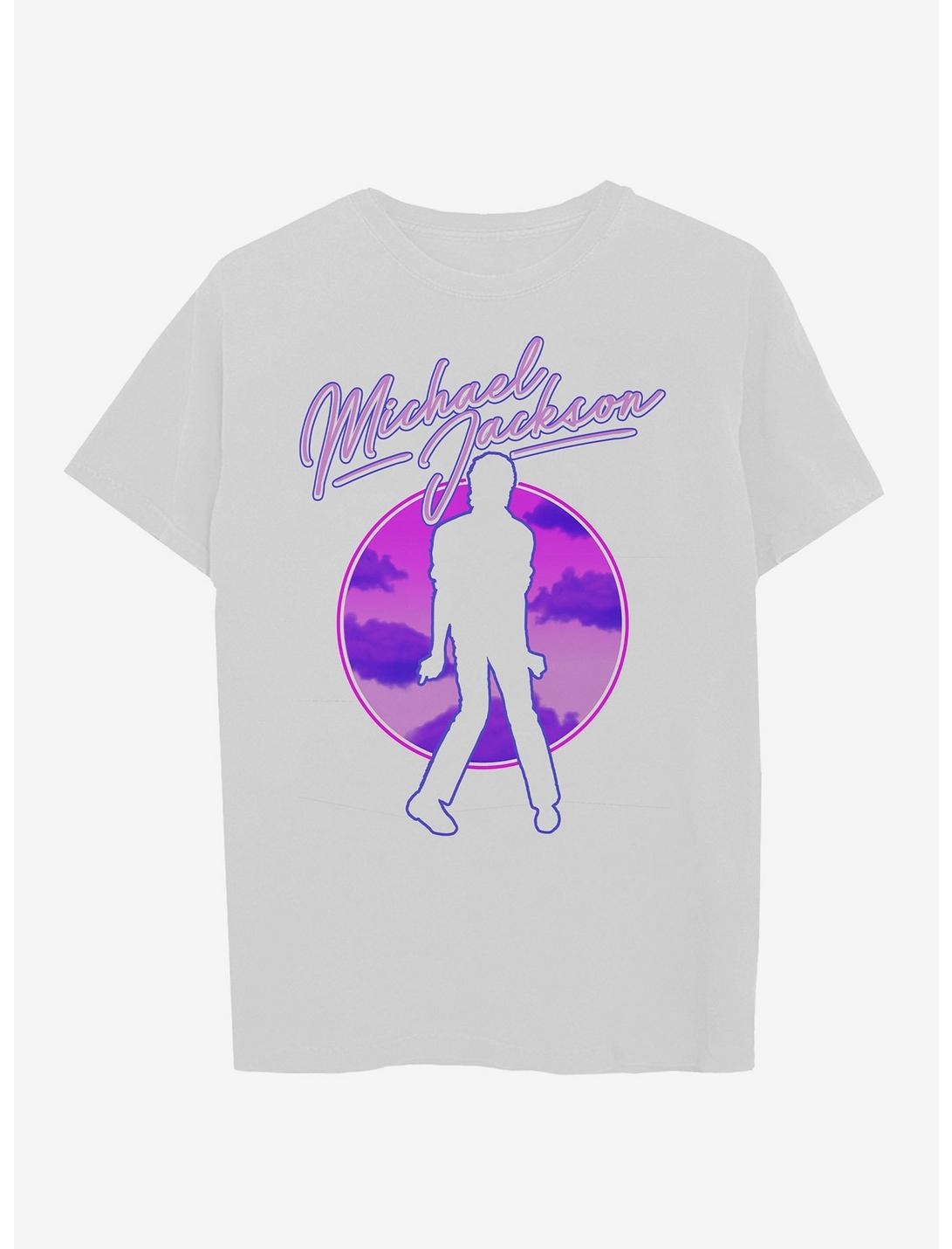 Michael Jackson Dancing Silhouette Girls T-Shirt, BRIGHT WHITE, hi-res