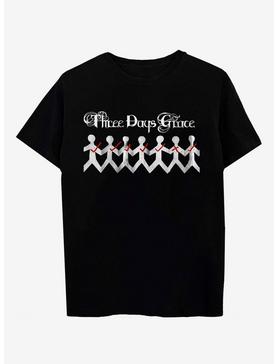 Three Days Grace Stick Figure Boyfriend Fit Girls T-Shirt, , hi-res