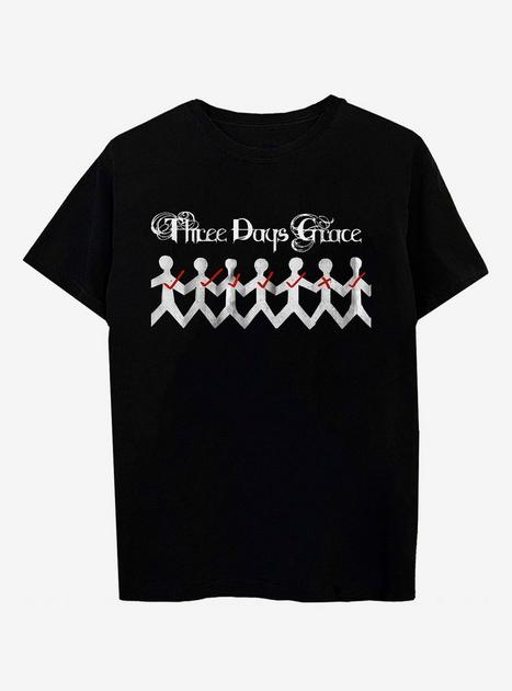 Three Days Grace Stick Figure Boyfriend Fit Girls T-Shirt