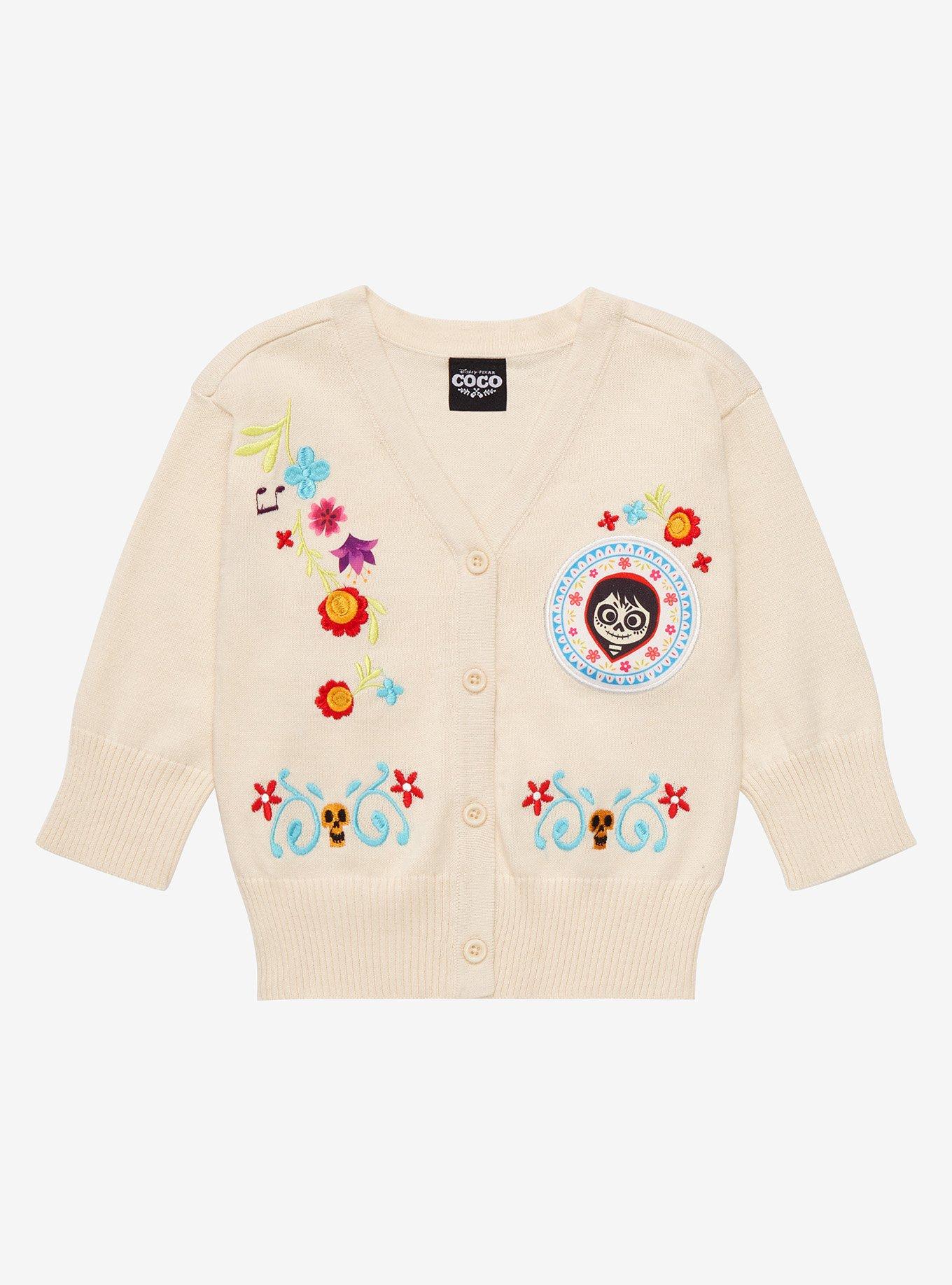 Disney Pixar Coco Floral Toddler Cardigan BoxLunch Exclusive