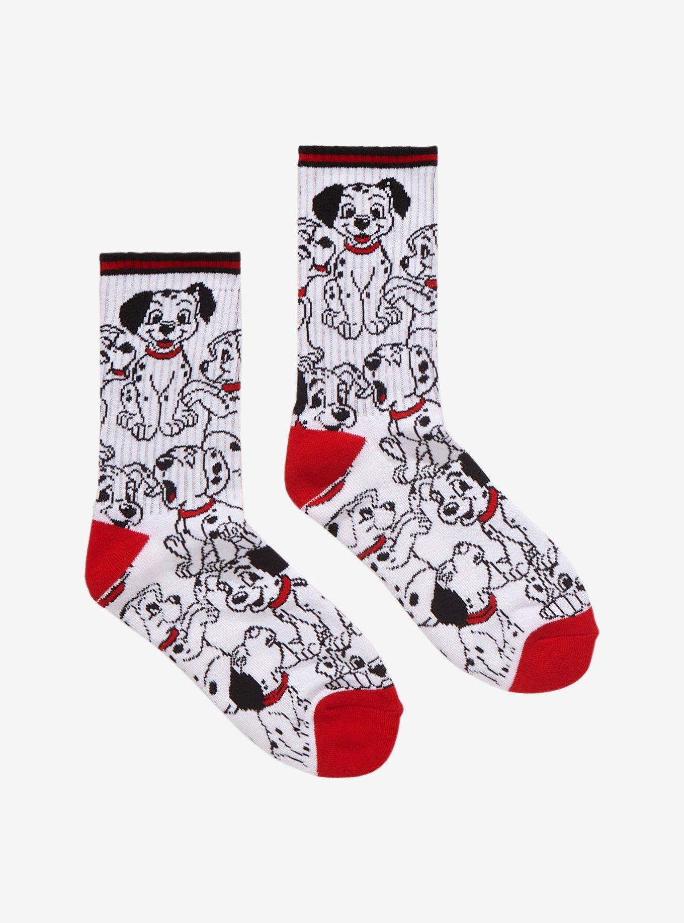 Disney 101 Dalmatians Collage Crew Socks, , hi-res