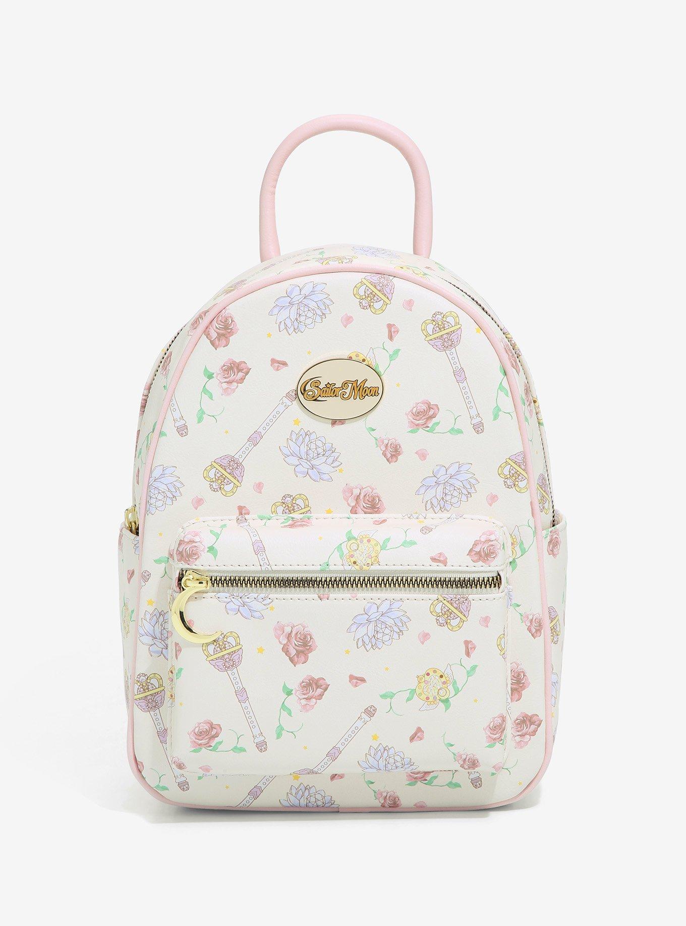 PRETTY GUARDIAN SAILOR MOON ITEMS & FLOWERS MINI BACKPACK