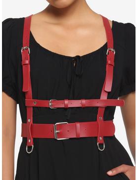Red Double Buckle Harness, , hi-res