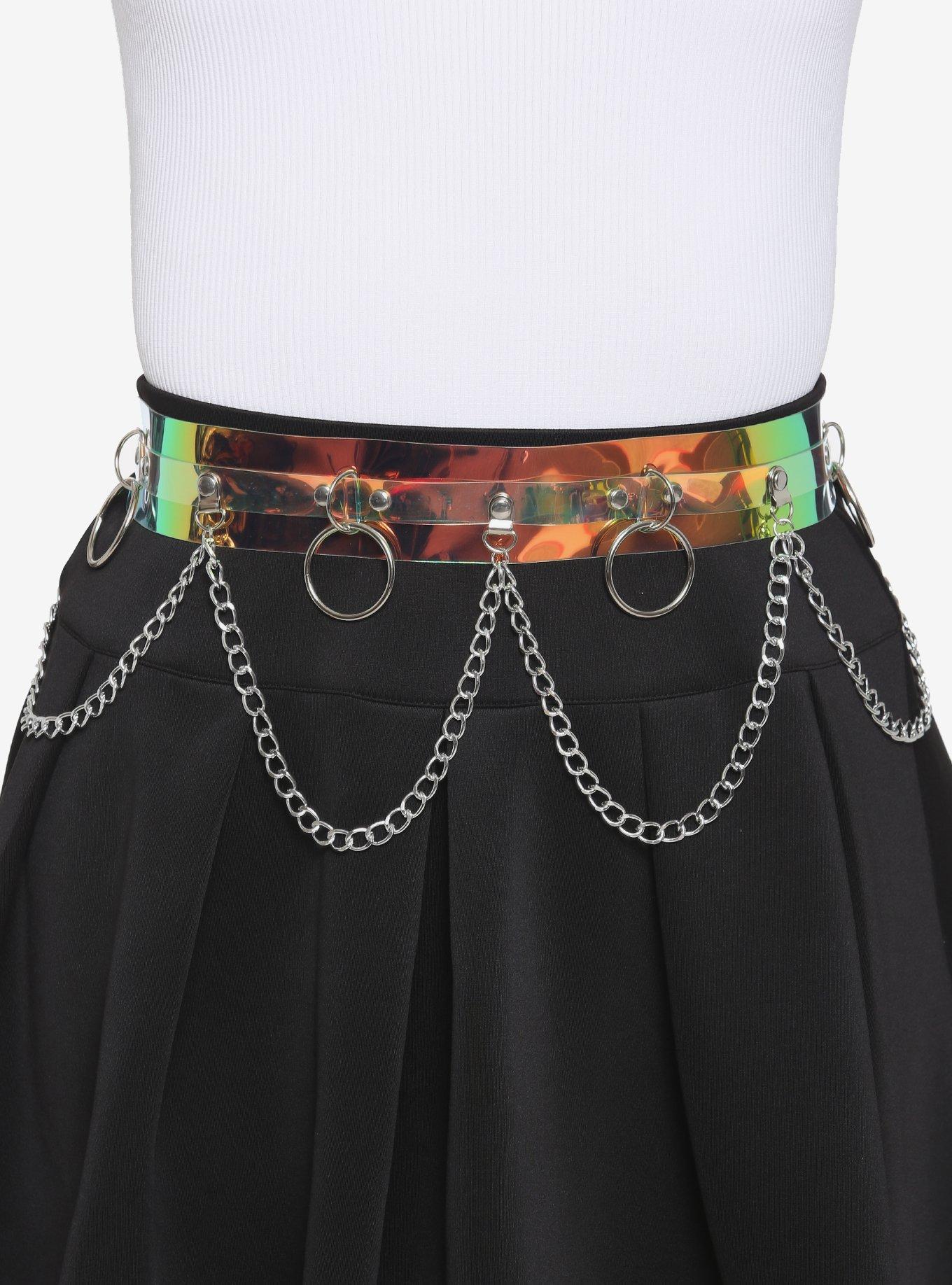 Holographic O-Ring Chain Belt | Hot Topic