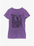 Disney Nightmare Before Christmas Hypnotic Jack And Sally Youth Girls T-Shirt, PURPLE BERRY, hi-res