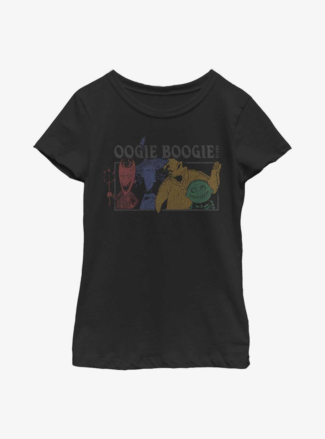 Disney Nightmare Before Christmas Lets Boogie Youth Girls T-Shirt, BLACK, hi-res