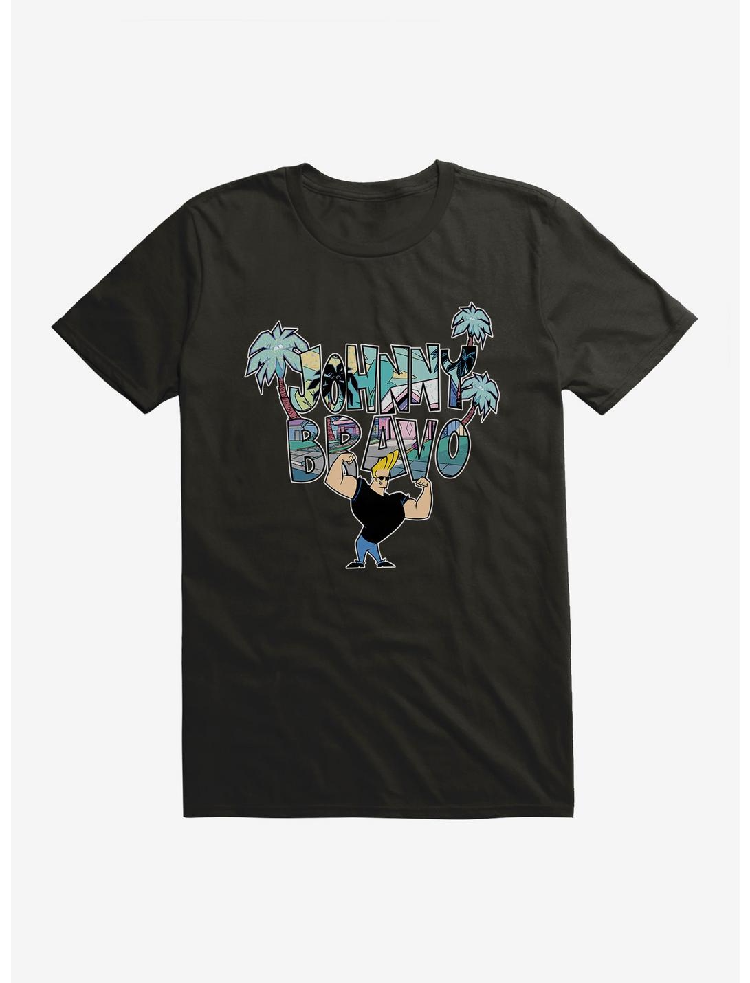 Johnny Bravo Palm Trees T-Shirt, , hi-res