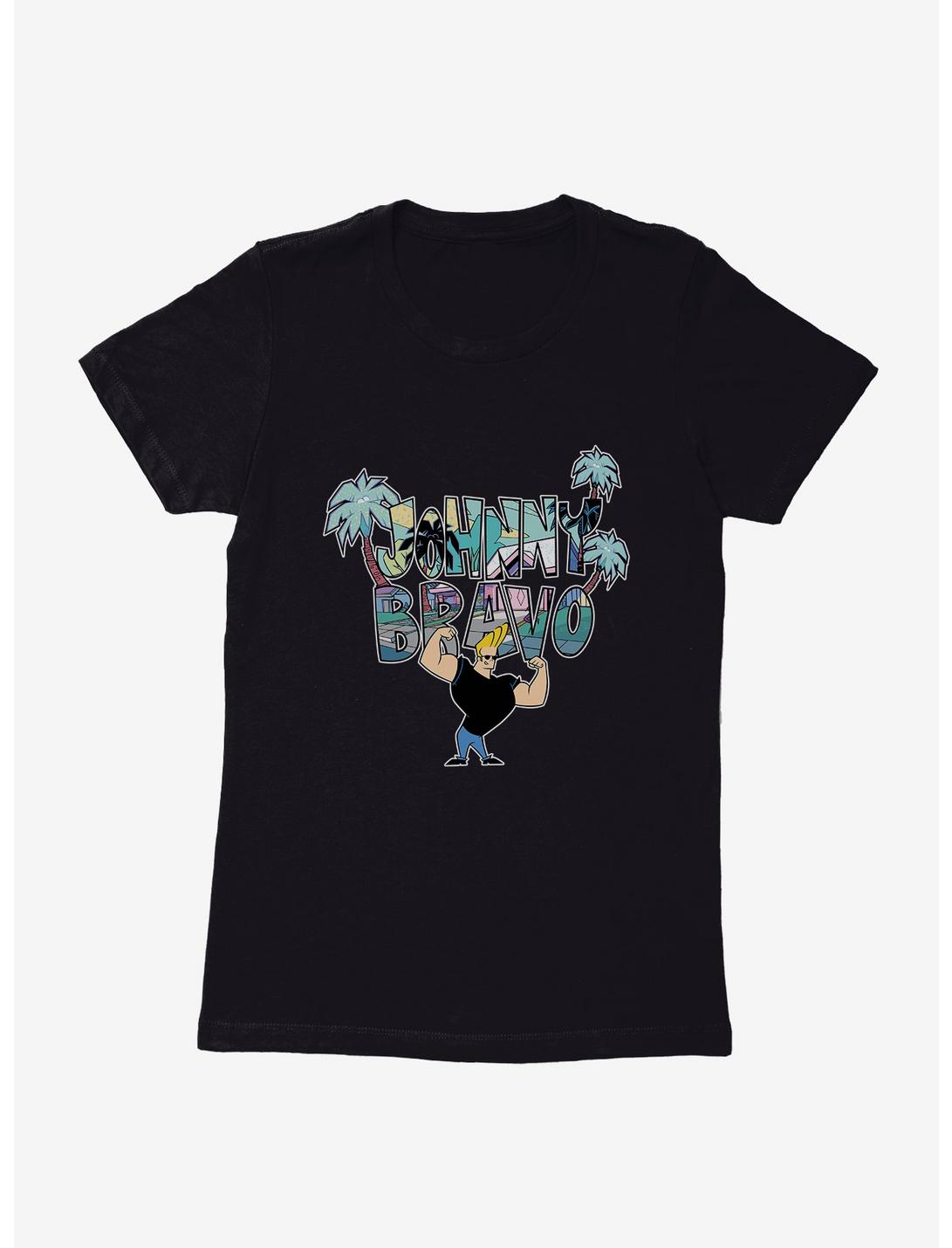 Johnny Bravo Palm Trees Womens T-Shirt, , hi-res