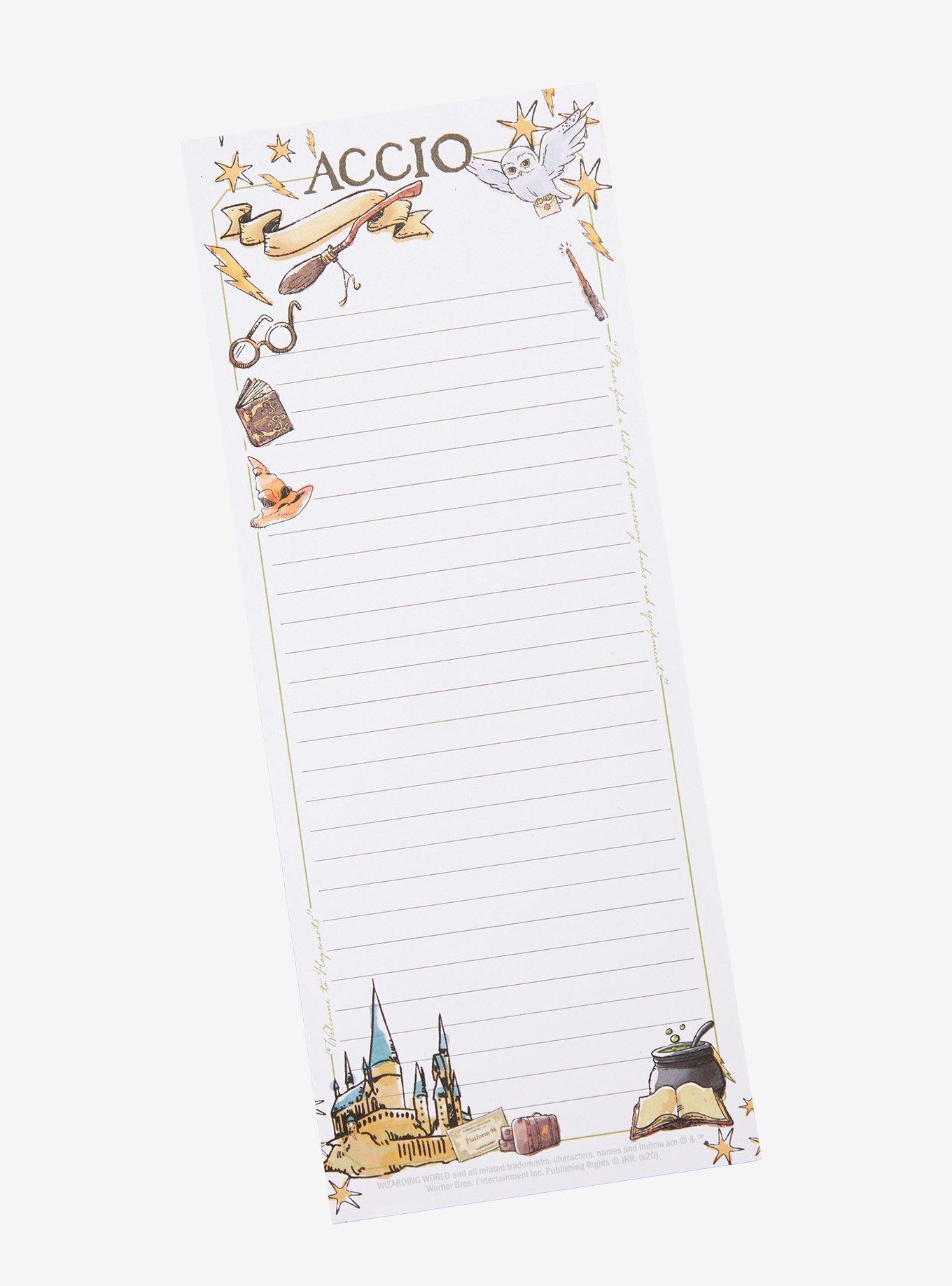 Harry Potter Wizard Items To-Do List Notepad | BoxLunch