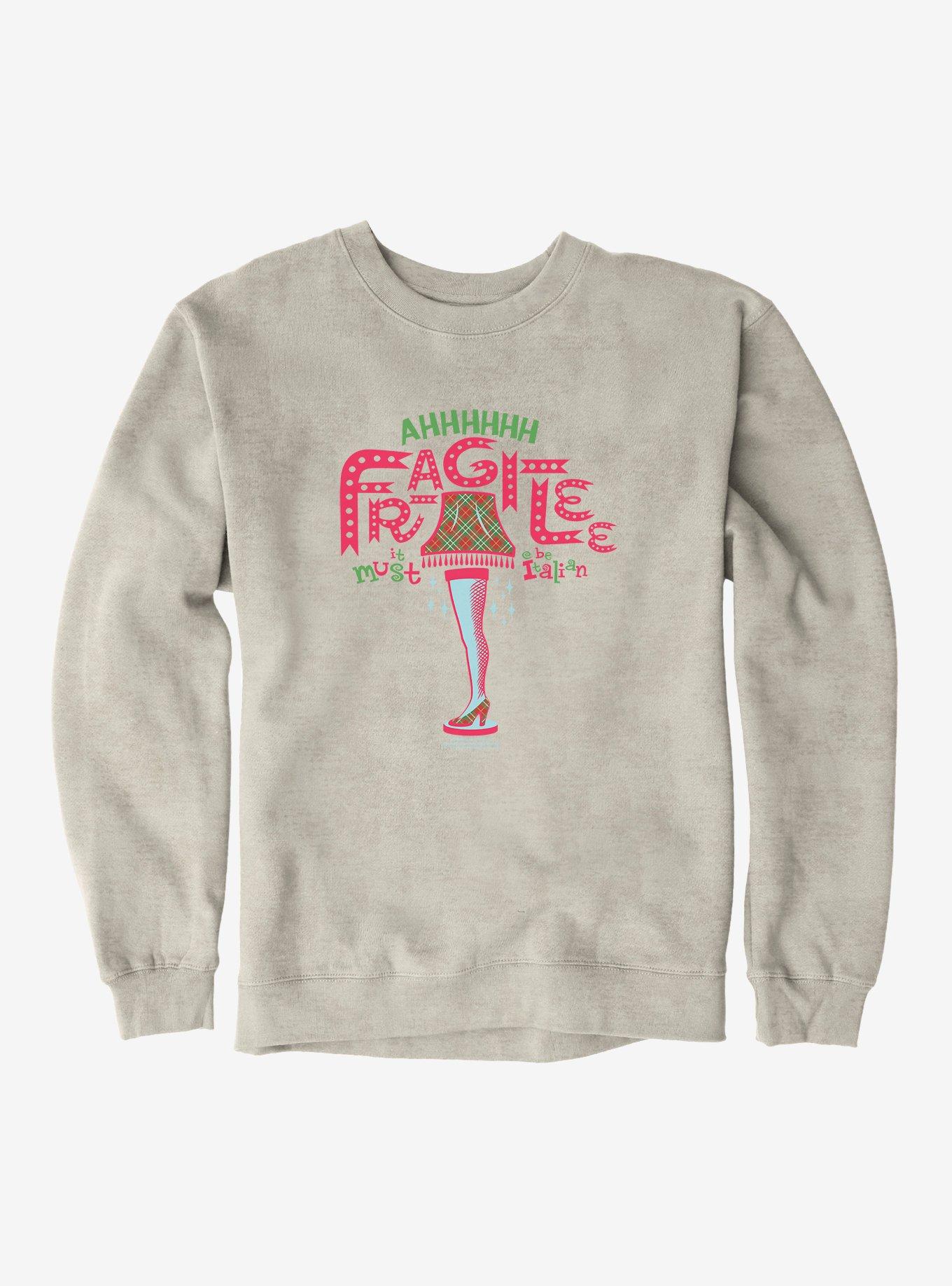 A Christmas Story Fragile It Must Be Italian Sweatshirt, , hi-res