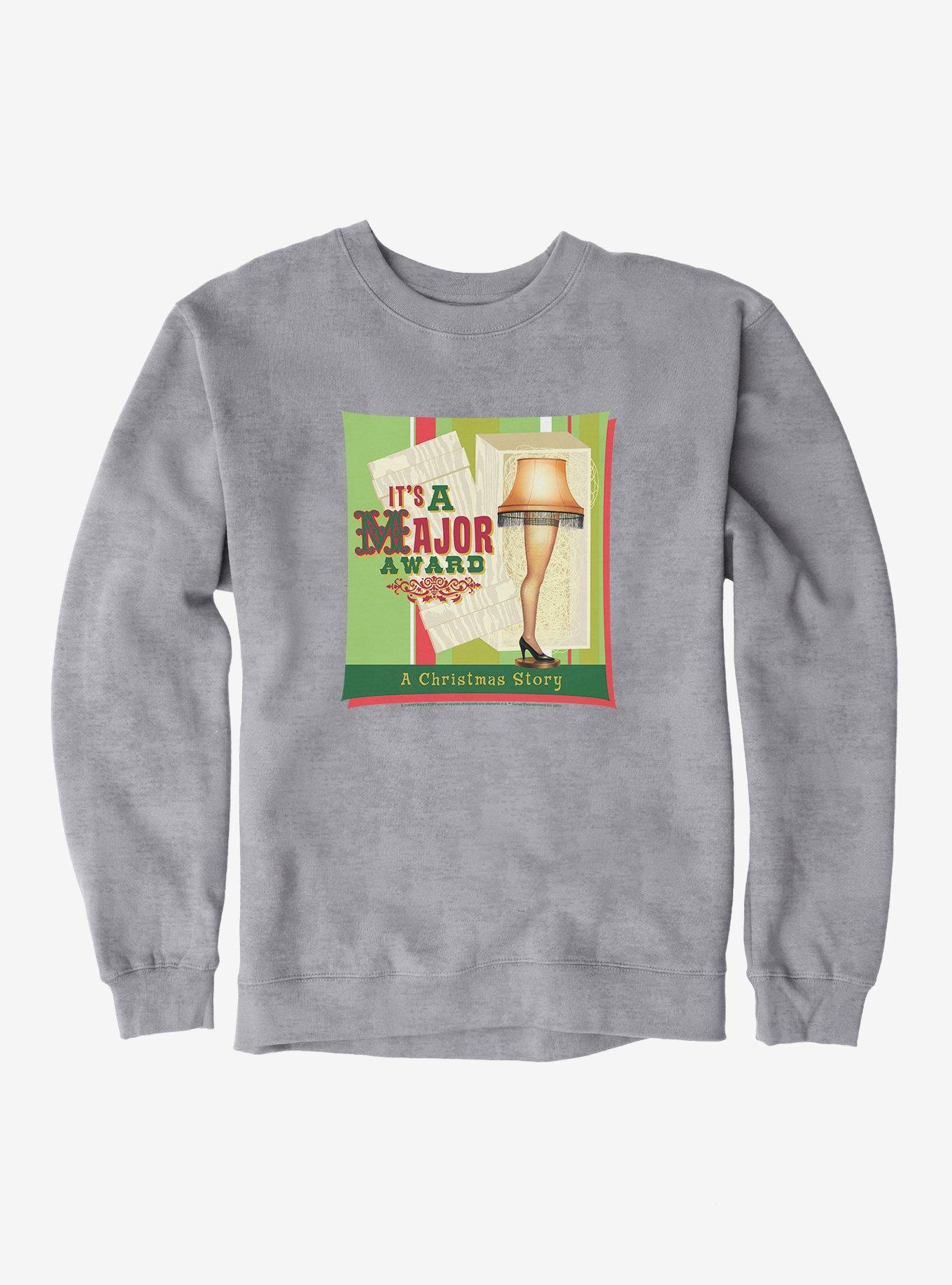 A Christmas Story Its A Major Award Leg Lamp Sweatshirt, , hi-res