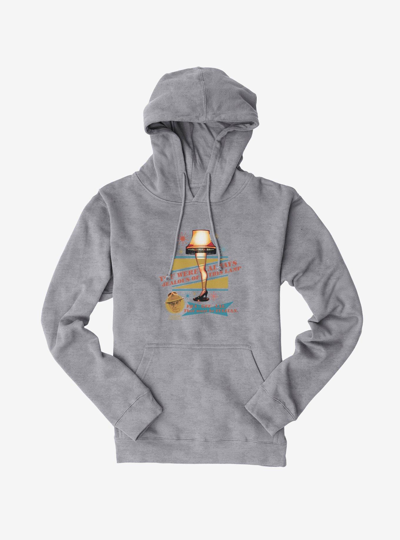 A Christmas Story Jealous Of This Lamp Hoodie, HEATHER GREY, hi-res