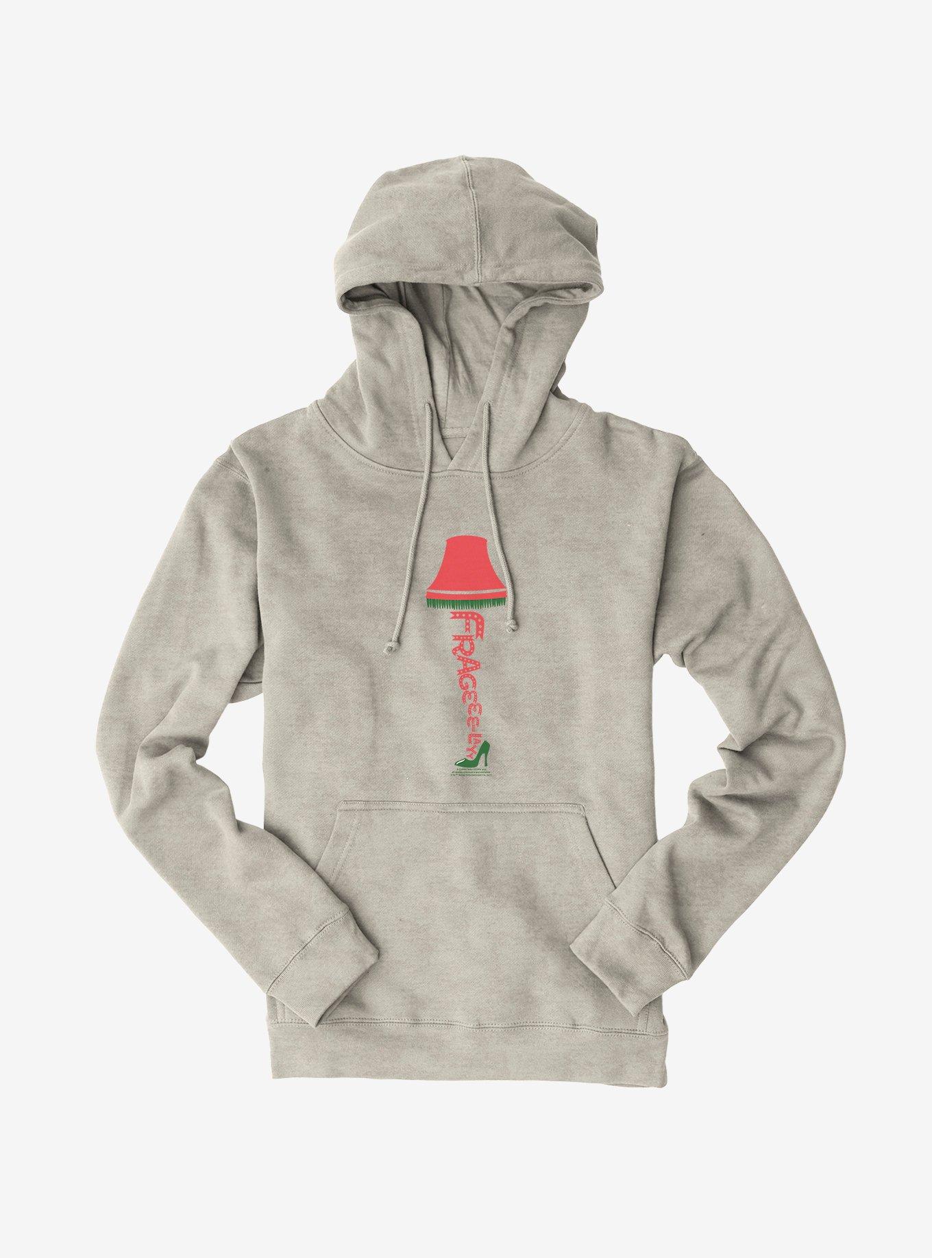 A Christmas Story Fragile Leg Lamp Graphic Hoodie, OATMEAL HEATHER, hi-res