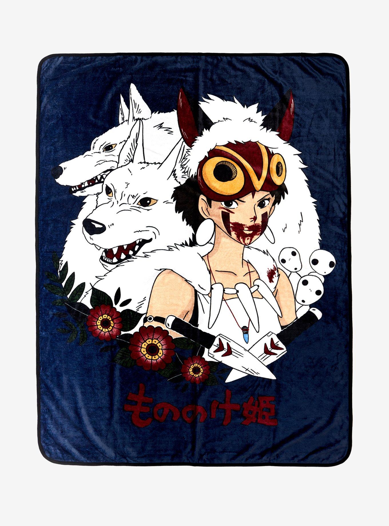 Our Universe Studio Ghibli Princess Mononoke San & Wolves Throw - BoxLunch Exclusive, , hi-res