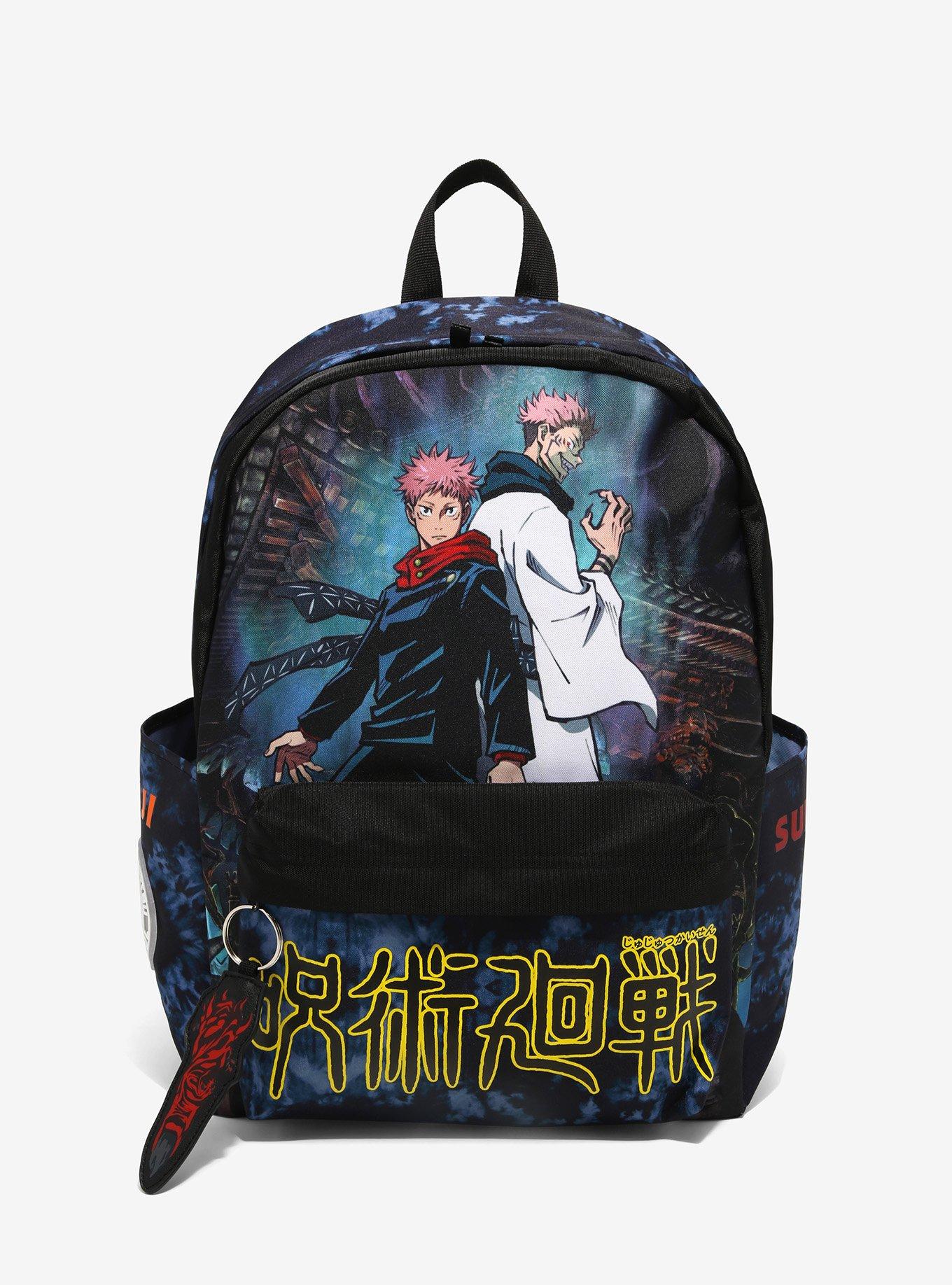 Hot Topic, Bags, Hot Topic Jujutsu Kaisen Colorful Anime Grid Mini  Backpack Purse