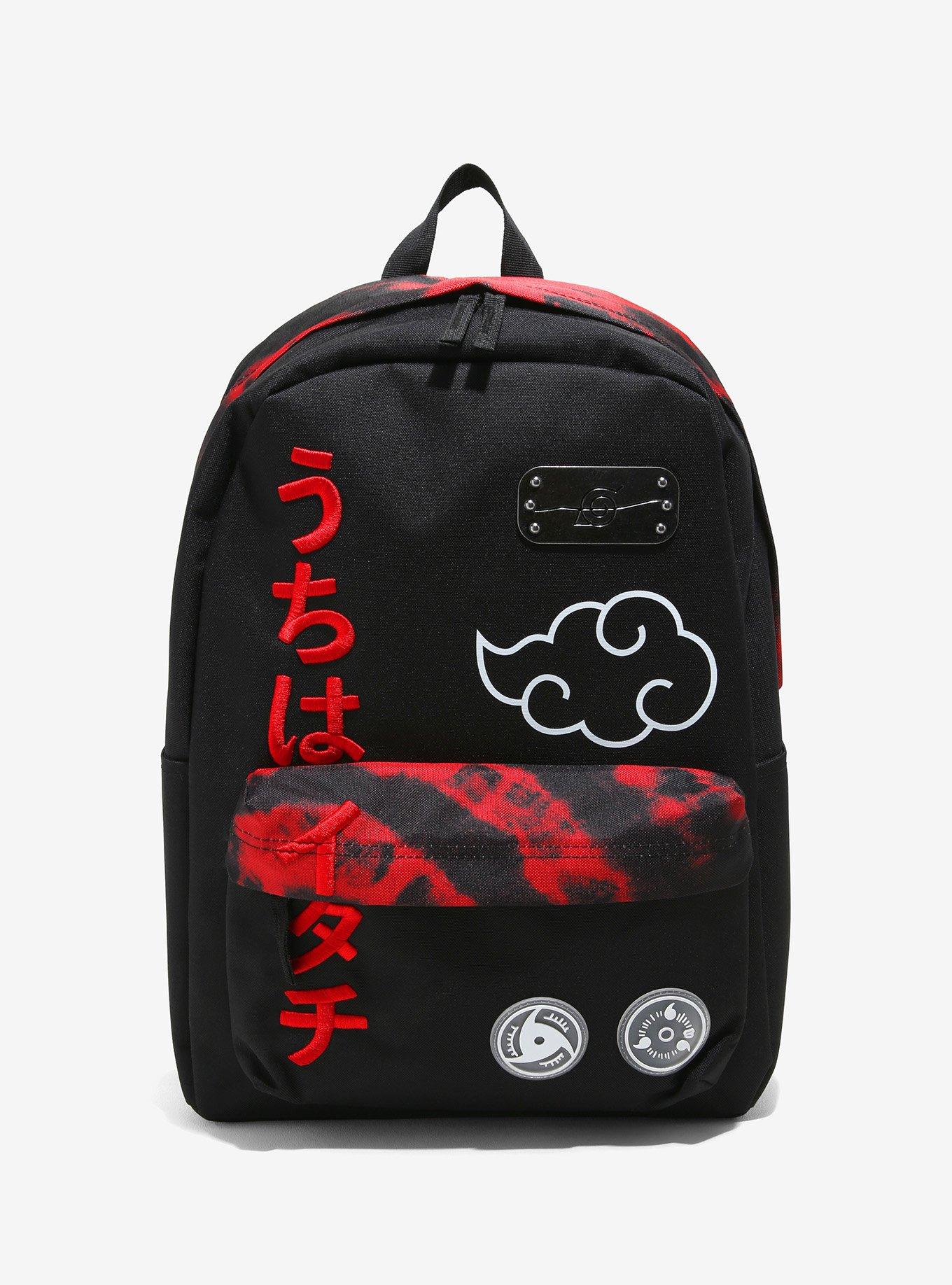 Naruto Shippuden Akatsuki Cloud Red Wash Backpack