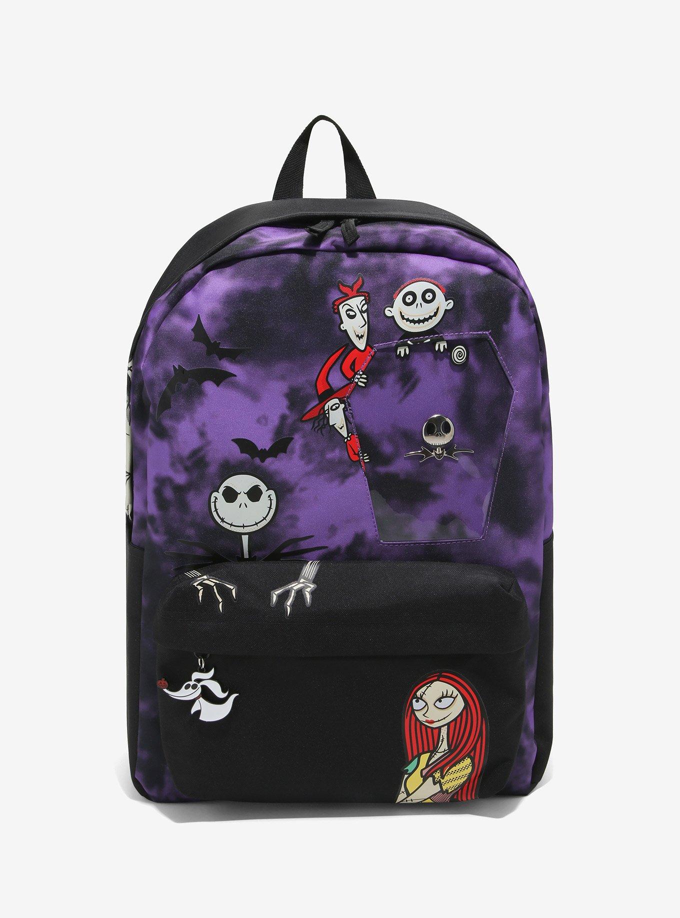 Disney The Nightmare Before Christmas Purple Wash Pin Collector sale Backpack by BioW