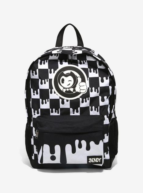 Bendy And The Ink Machine Black White Checkered Backpack Hot Topic