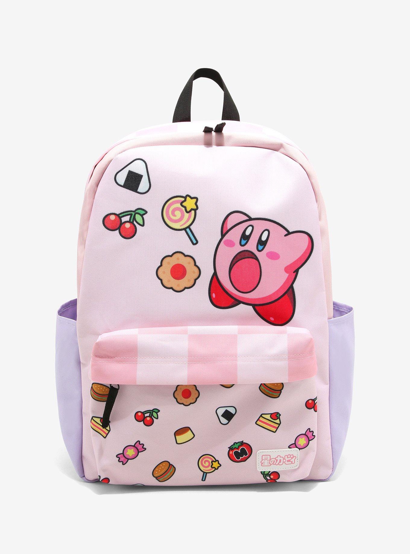 Kirby Snacks Fuzzy Pastel Backpack