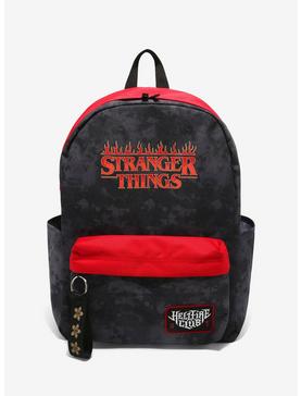 Stranger Things Hellfire Club Black Wash Backpack, , hi-res