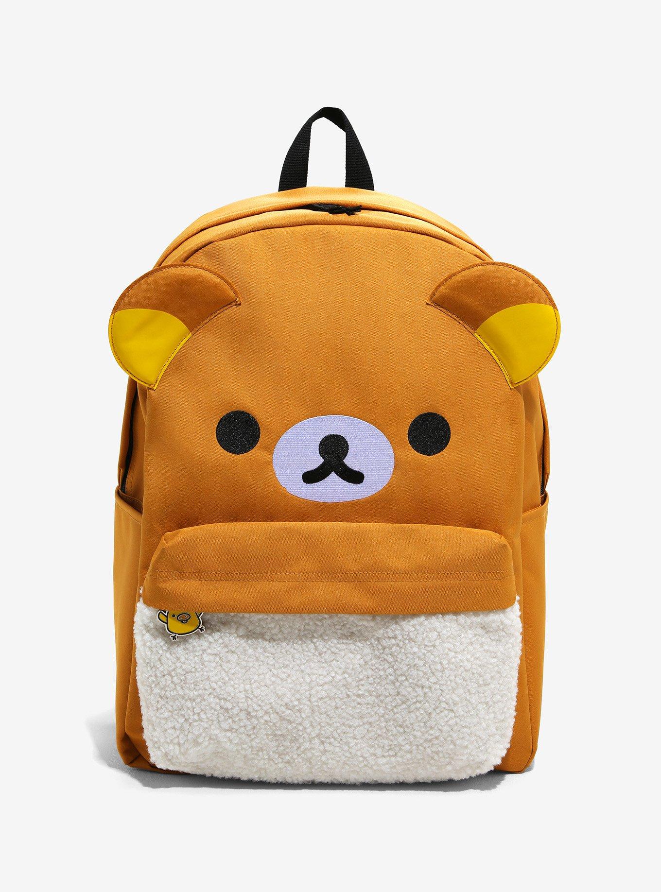 Fuzzy Cartoon Characters Backpack Bag