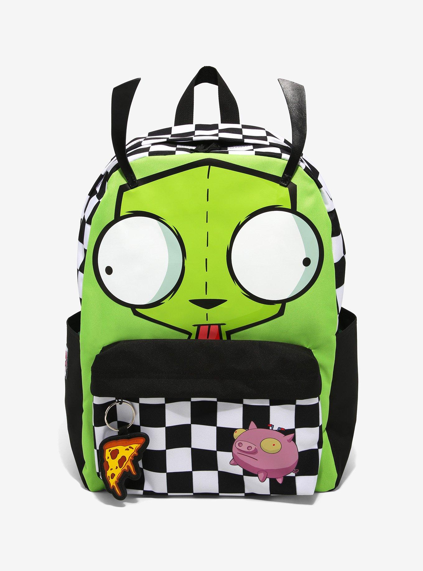 Invader Zim GIR Checkerboard Pizza Backpack