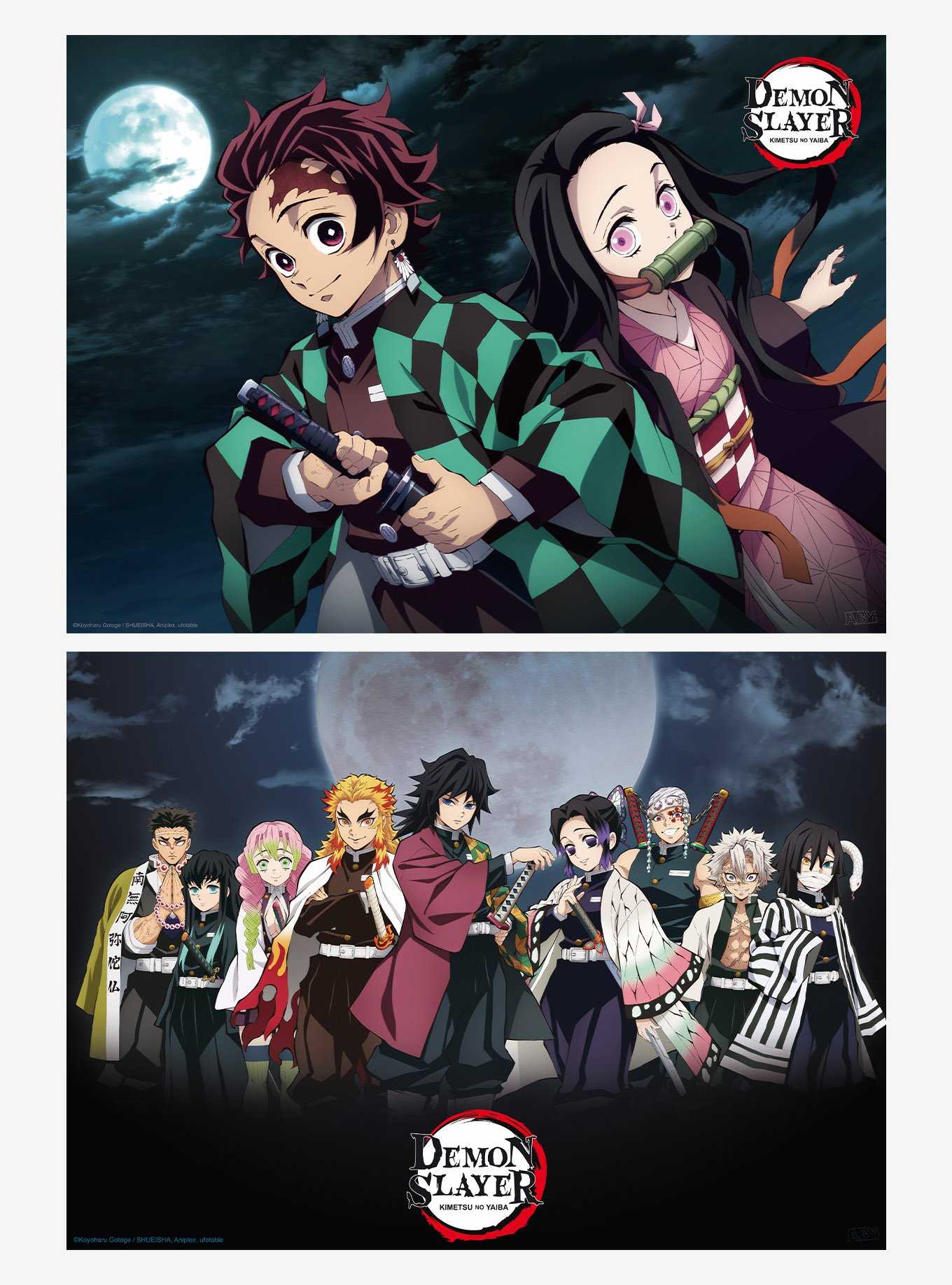 anime scroll posters: Sword Art Online; One Piece, Fairy Tale; Ouran Host  Club