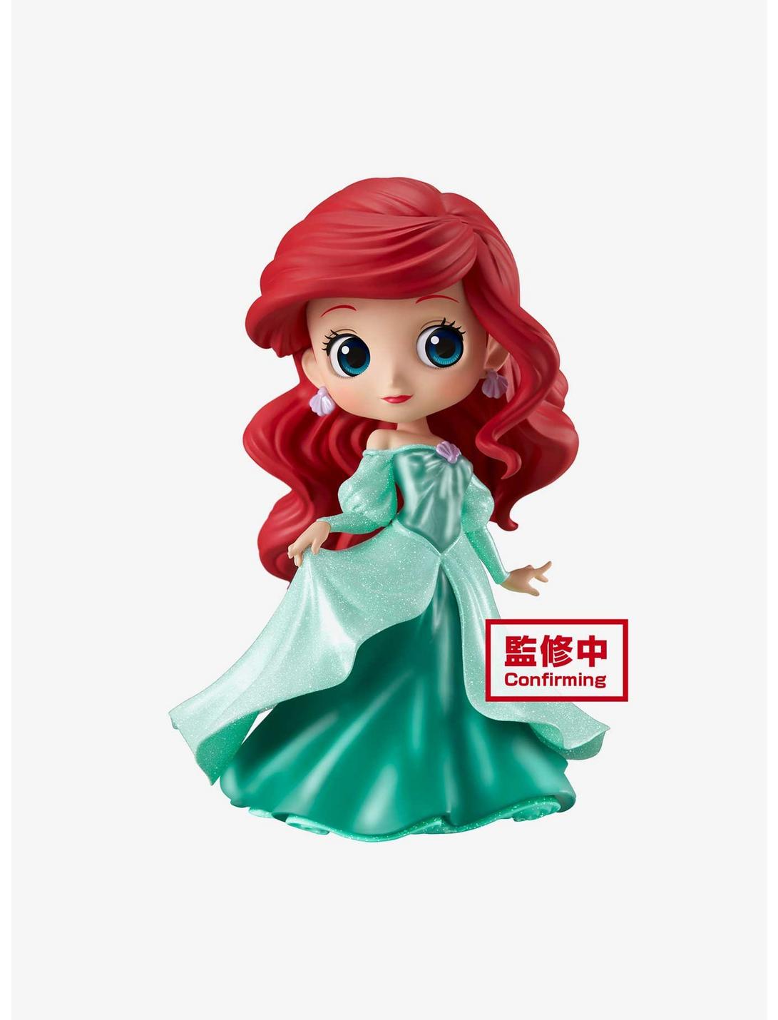 Banpresto Disney The Little Mermaid Q Posket Glitter Line Ariel (Princess Dress) Figure, , hi-res