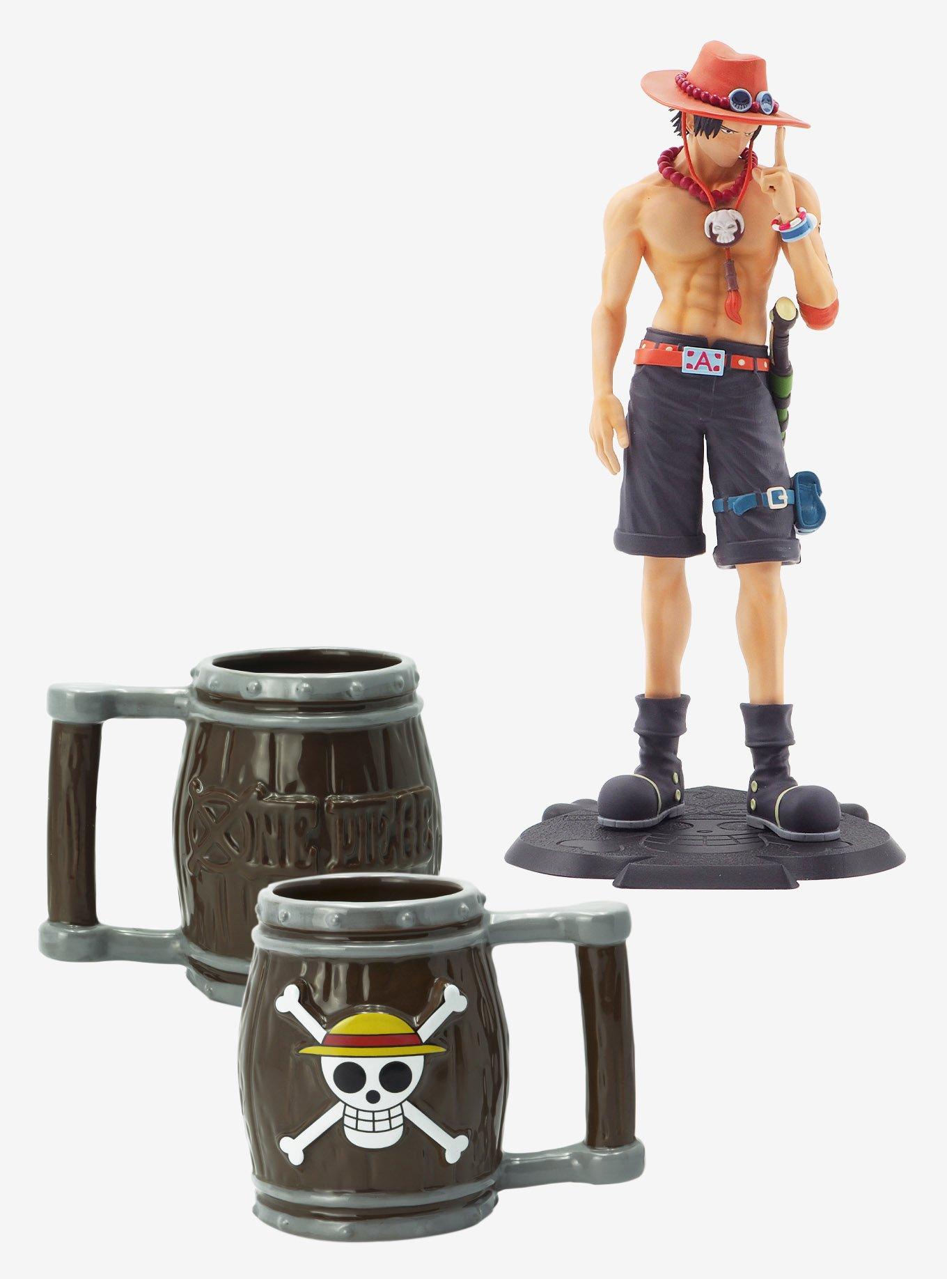 One Piece Ace Figure And Straw Hat 3d Mug Boxlunch