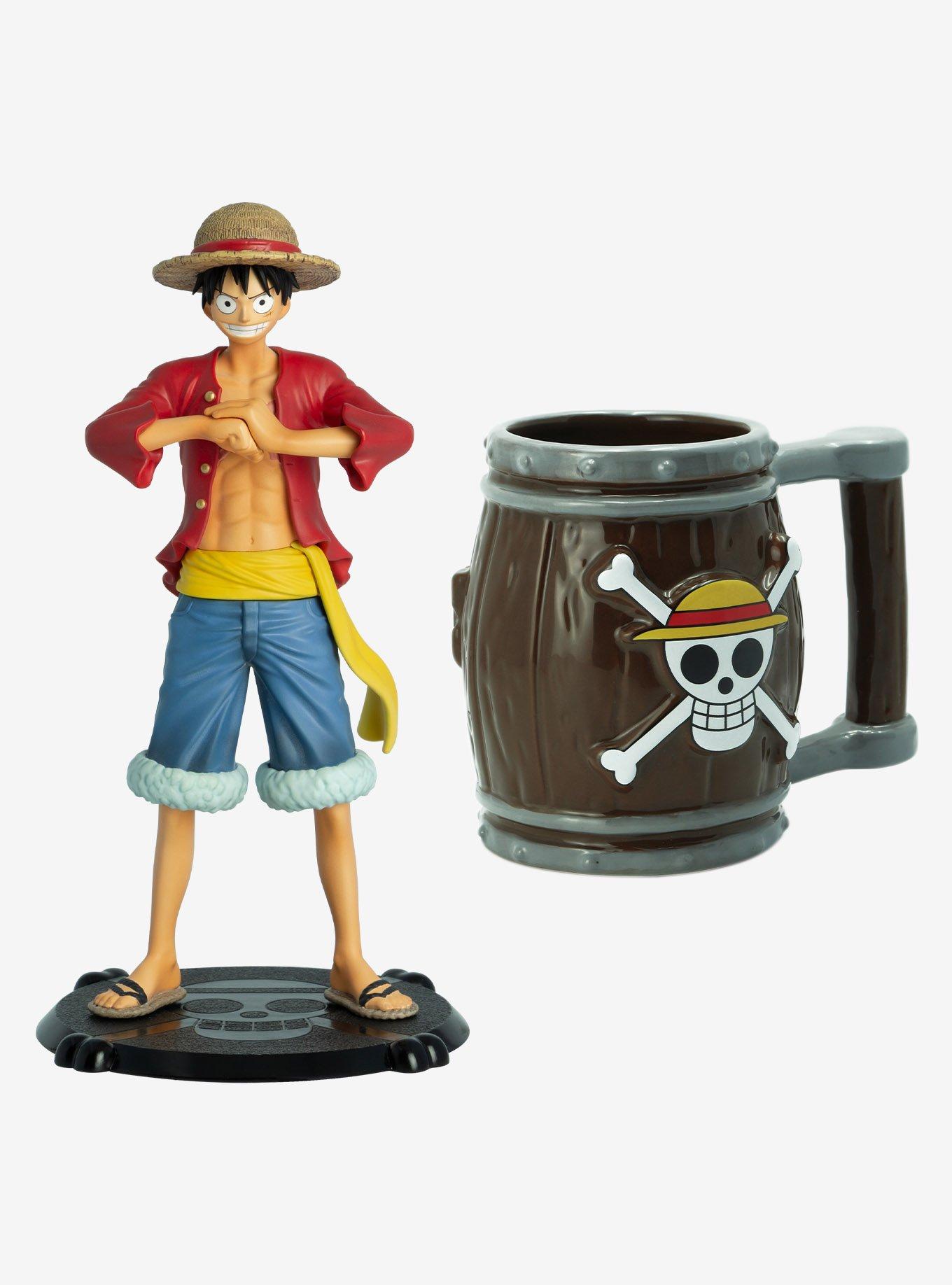 One Piece Luffy Figure And Straw Hat 3D Mug Bundle, , hi-res